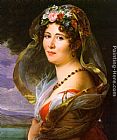 Portrait of a Young Lady Paintings - Portrait of a Lady by Francois Gerard
